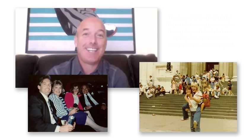 Birthday mulitmedia montage from Group Greets